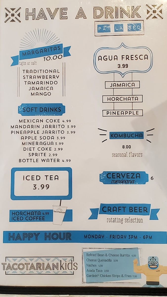 Tacotarian Menu - Image 1