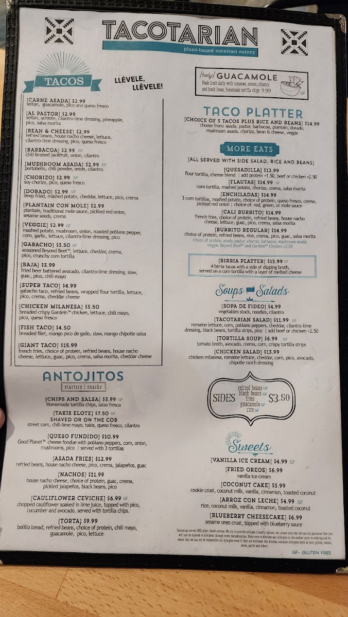 Tacotarian Menu - Image 5